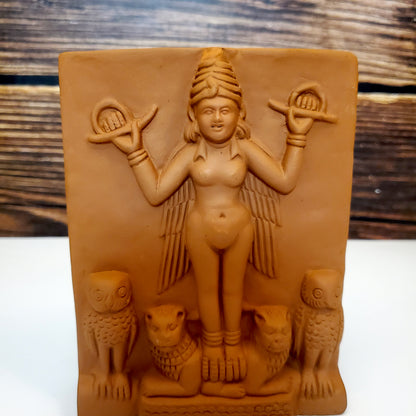 Sumerian Lilith Wall Plaque Hanging | Handmade Goddess Home Decor Gifts 5"x6"
