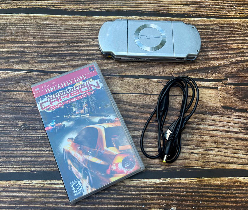 Sony PSP 2000 Silver Console + Need for Speed Carbon Own the City - marketplace