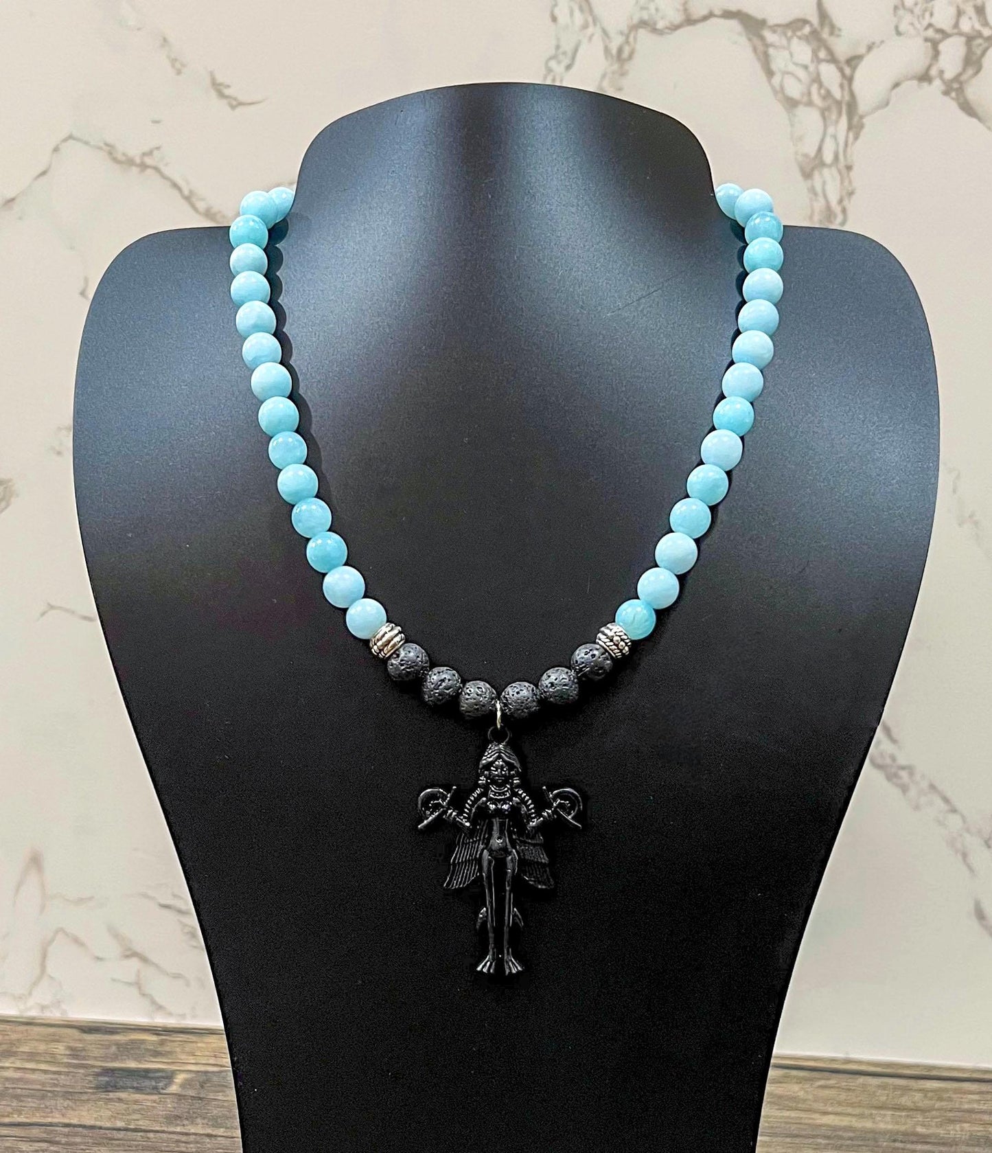 16" Handmade Lilith Necklace | Mesopotamian Goddess Pendant | Gothic Jewelry Gift