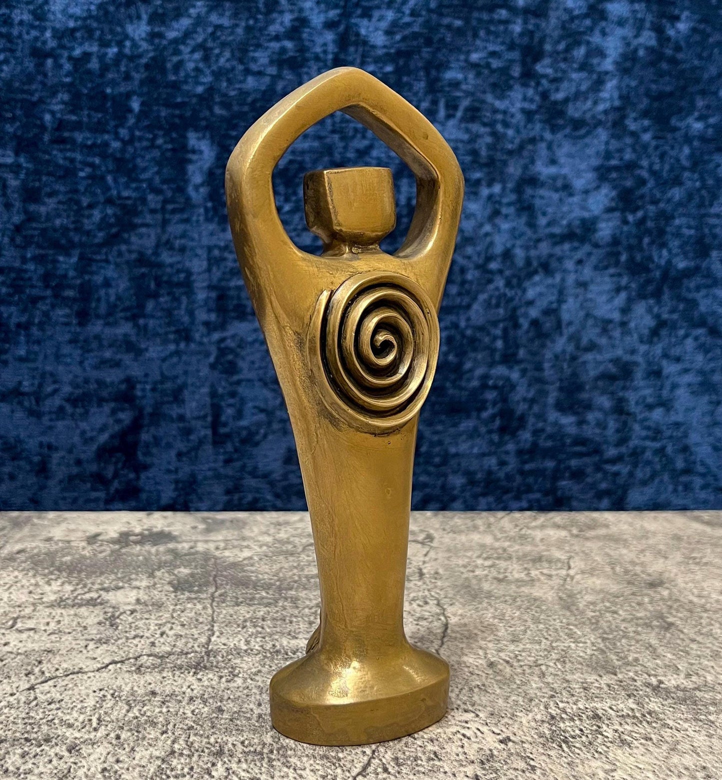 Spiral Lord Cold Cast Bronze Statue | Vintage Divine Masculine Spring God