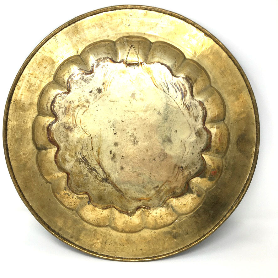 Metal Hand-painted Peacocks Wall Hanging Colorful Decorative Tray Platter 15"