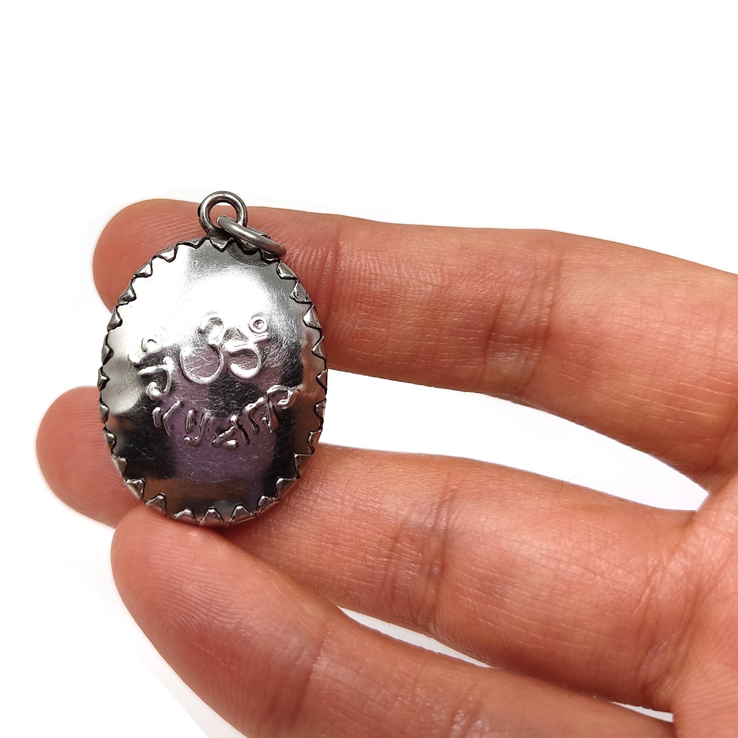 Genuine Moonstone Beads Necklace with India Goddess Kali Maa Pendant Yoga Gift