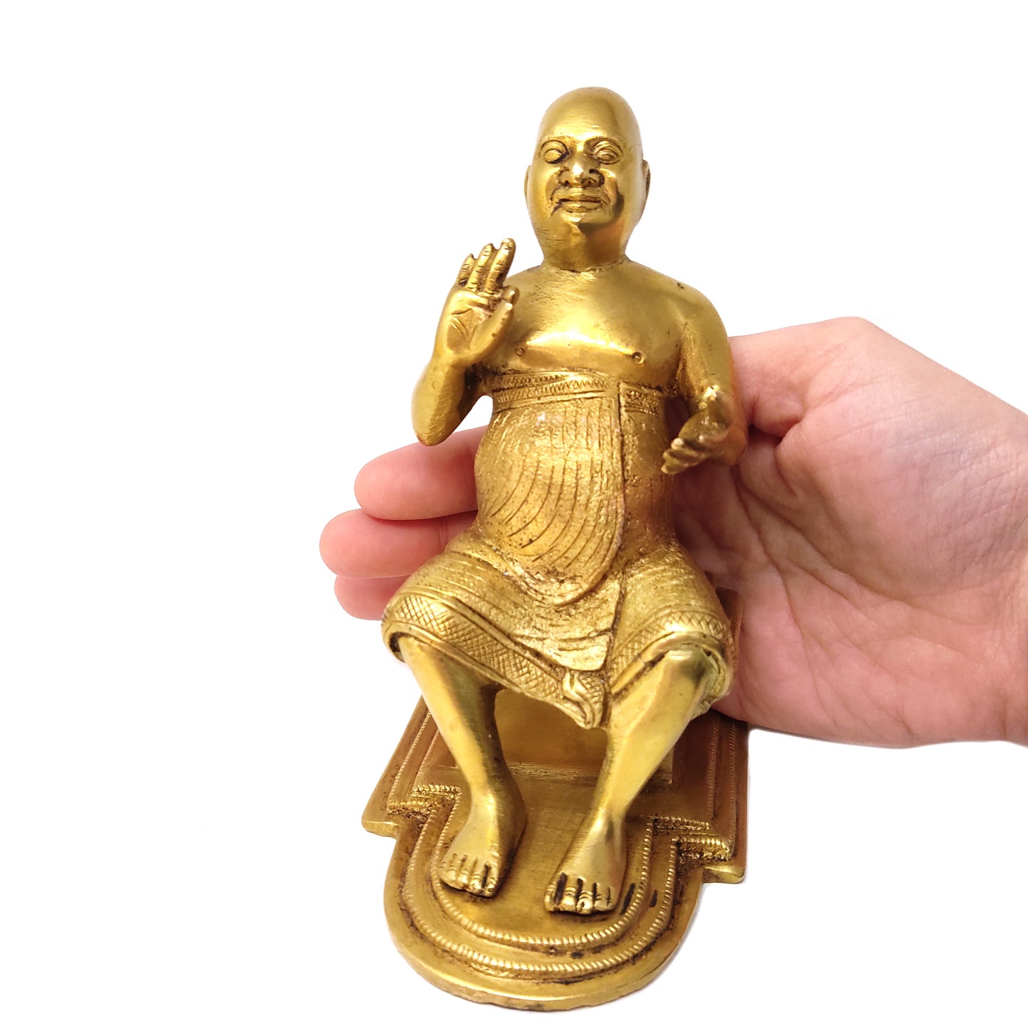 Shivananda Swami India Guru Holy Saint Sivananda Brass Handcrafted Statue 5.25"
