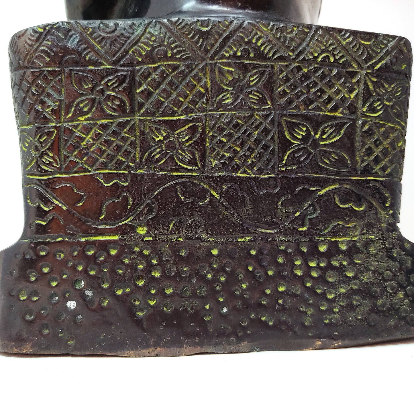 Black Sai Baba Statue India Blessing Baba Religious Home Decoration Sculpture 14"