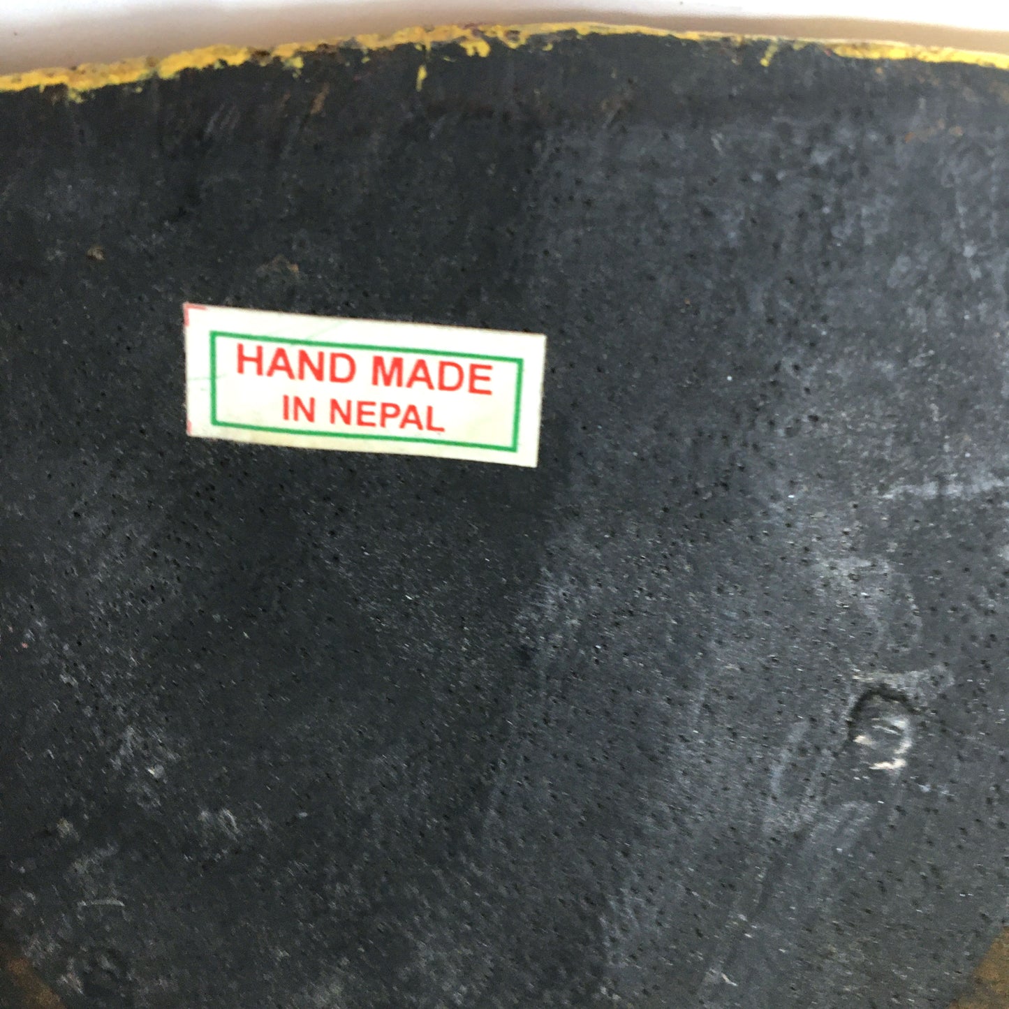 Wood Carving Buddhism Mahakala Mask Wall Plaque Hanging - Nepal Handmade 14"