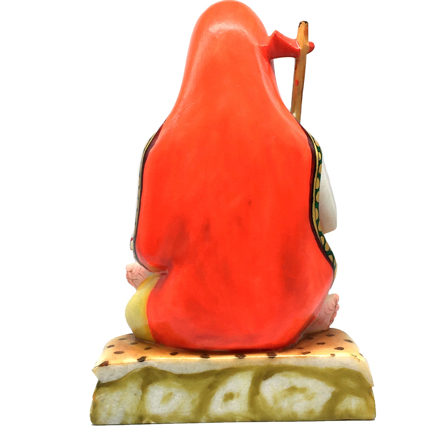 Vintage Solid Marble Adi Shankaracharya Advaita Vedanta Guru Statue Idol - 14.5" Tall