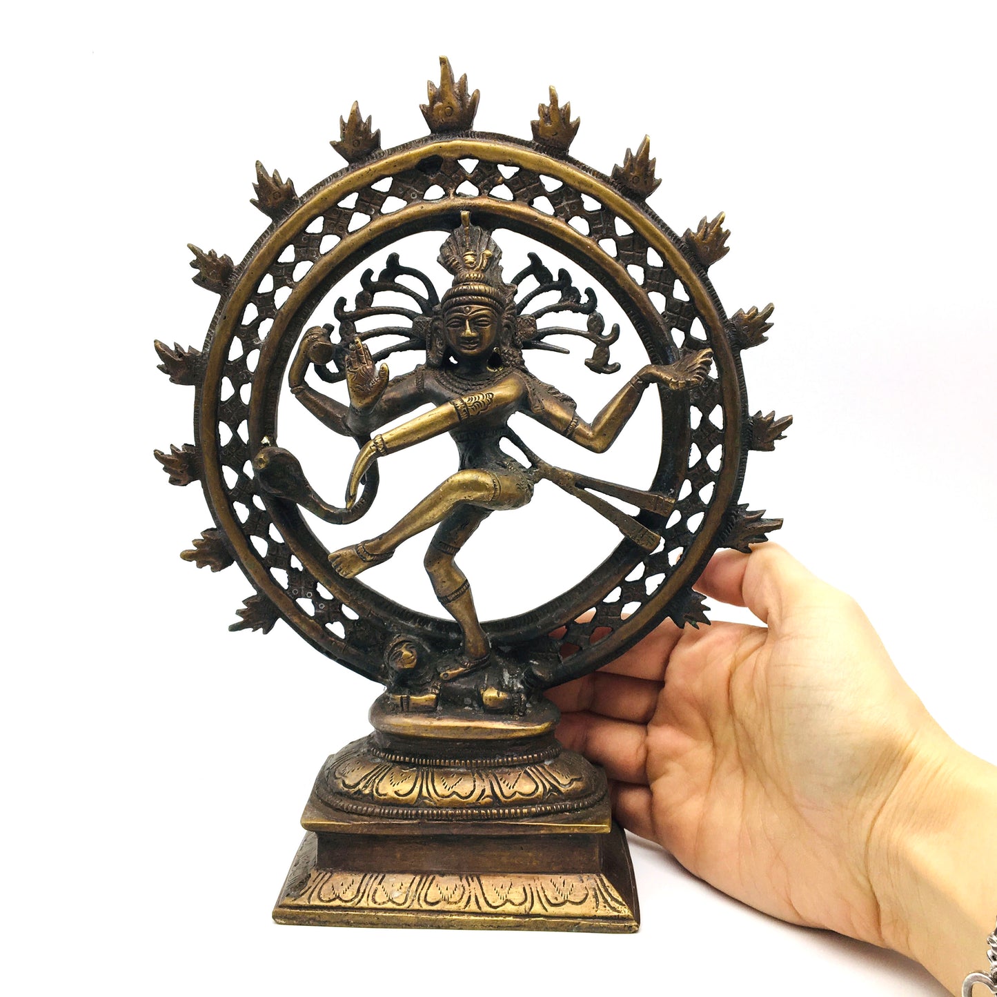 Siva Brass Statue India God Lord Nataraj Nataraja - India Dancing Shiva Statue 9