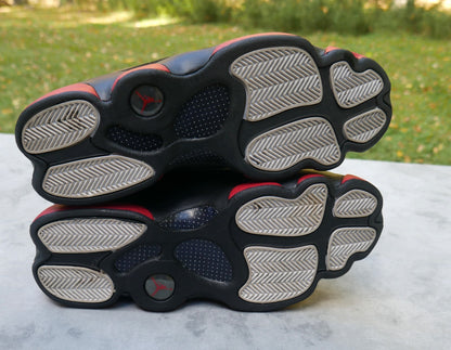 Nike Air Jordan 13 Retro Dirty Bred Black Red Men Sneaker size 12 - 414571-003