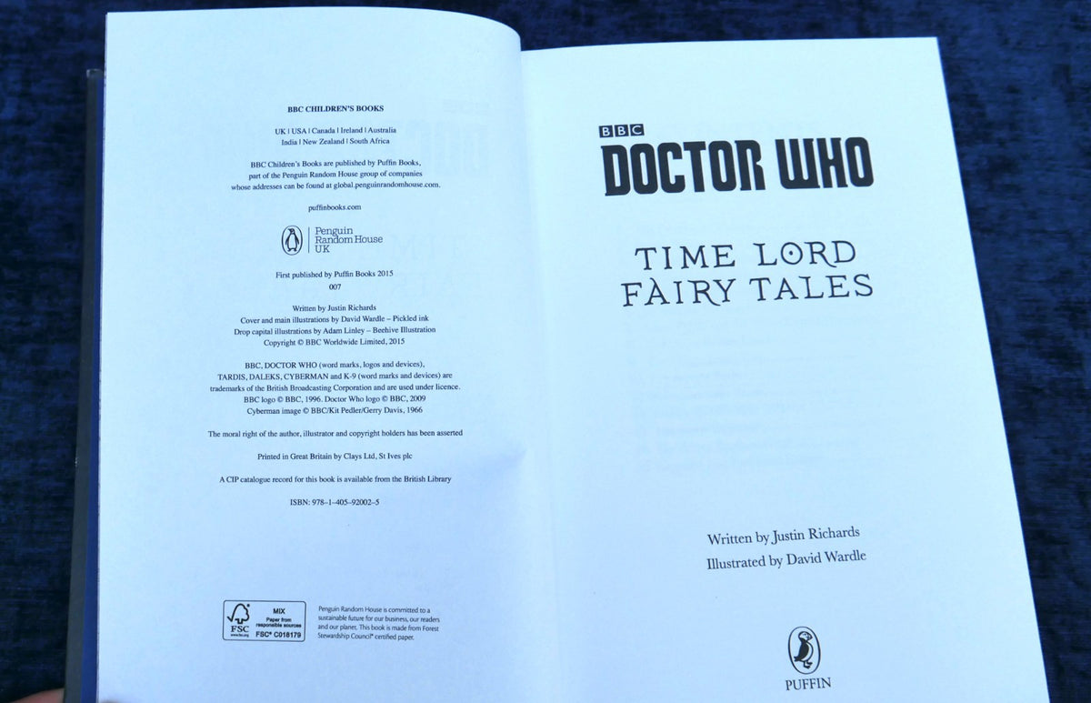 Doctor Who TARDIS Ceramic Mug With Lid NIB & Time Lord Fairy Tales Hardcover