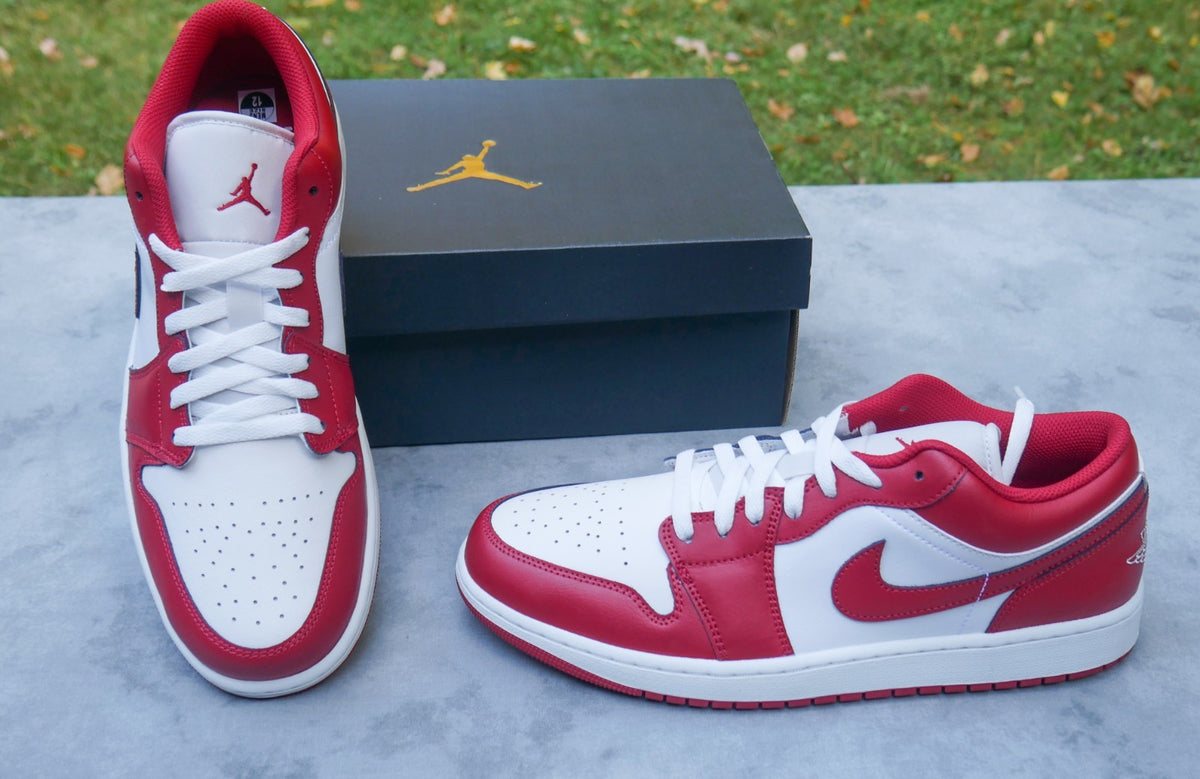 Nike Air Jordan 1 Low New Beginnings Cardinal Red 553558-166  Men's Size 12 New