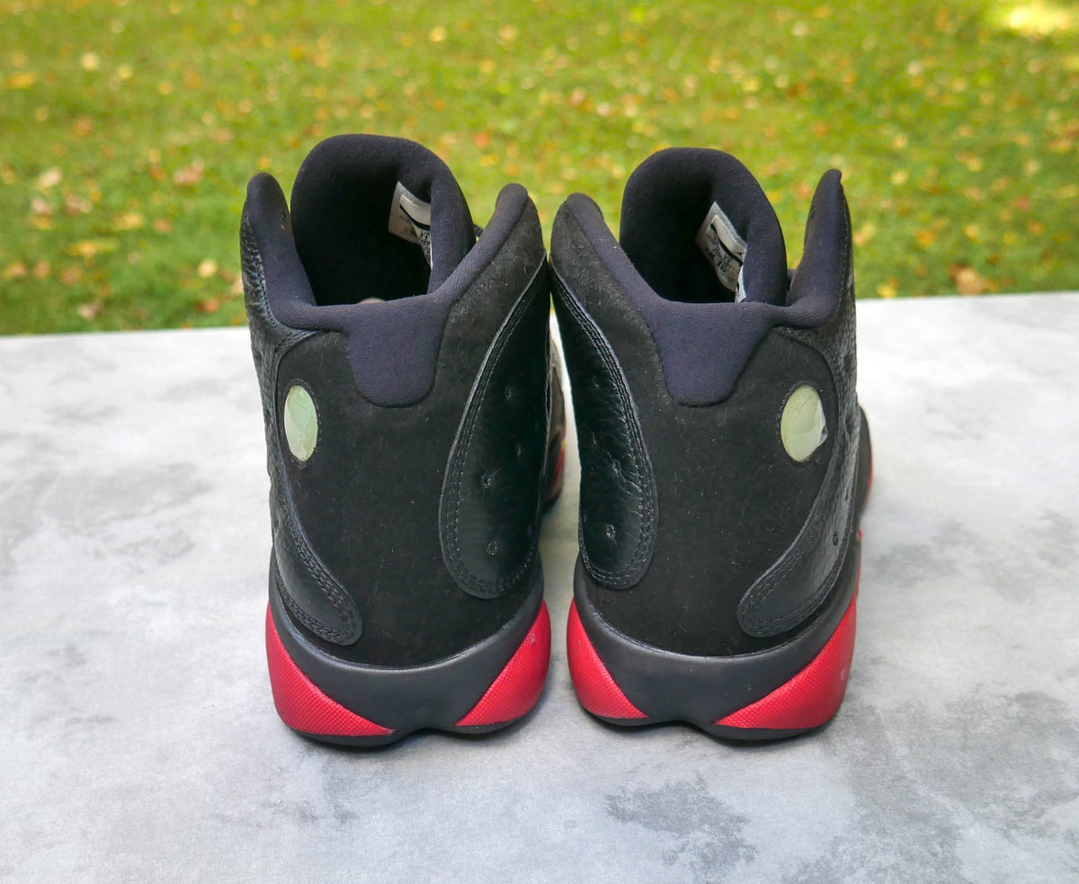 Nike Air Jordan 13 Retro Dirty Bred Black Red Men Sneaker size 12 - 414571-003