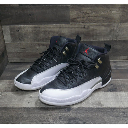 Nike Air Jordan 12 Retro Playoff Black White Red Leather Mens Size 12 CT8013-006