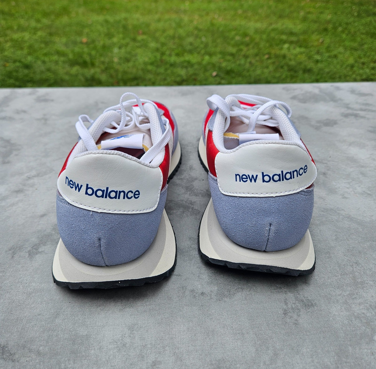 New Balance 237  Mens Size 12 Shoes Red Blue Grey Retro Sneakers