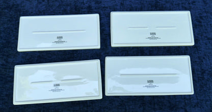 4 Claudia Pearson for West Elm Dachshund Wiener Dog Rectangular Appetizer Plates
