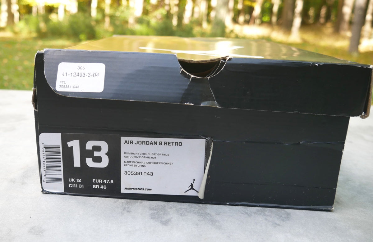 Nike Air Jordan 8 Retro 'Phoenix Suns' Men's Size 13 Sneakers 305381-043