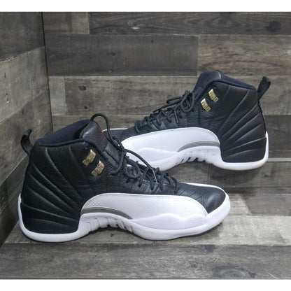 Nike Air Jordan 12 Retro Playoff Black White Red Leather Mens Size 12 CT8013-006