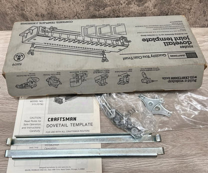 CRAFTSMAN Router Dovetail Joint Template Kit for Drawers 92579 USA