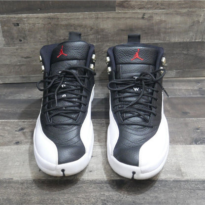 Nike Air Jordan 12 Retro Playoff Black White Red Leather Mens Size 12 CT8013-006