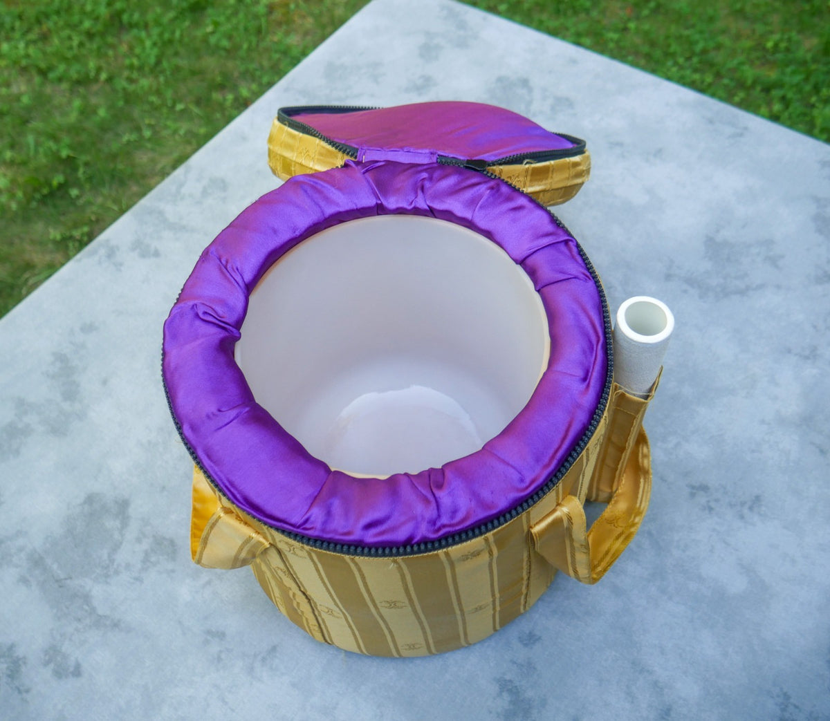 Authentic Crystal Tones Alchemy Laughing Buddha Singing Bowl  7" #12738