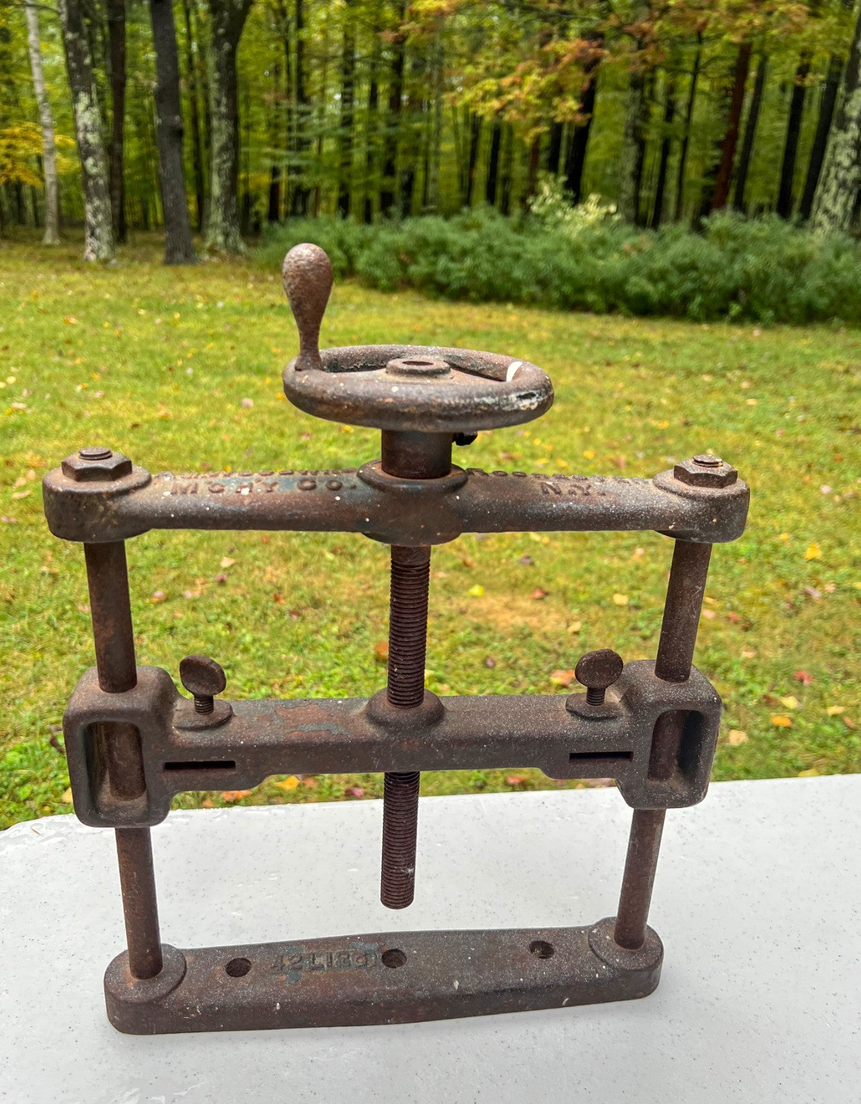 Antique Cast Iron Shaper Hold-down by Connell & Dengler Machine Co. Rochester NY