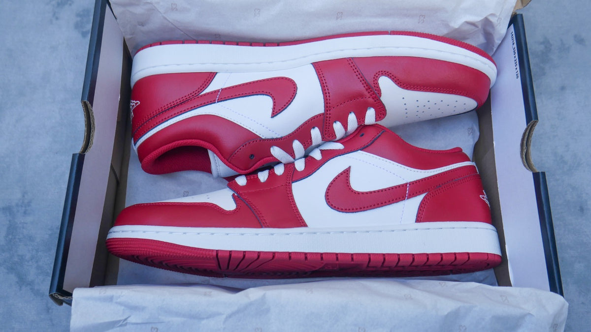Nike Air Jordan 1 Low New Beginnings Cardinal Red 553558-166  Men's Size 12 New