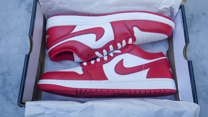 Nike Air Jordan 1 Low New Beginnings Cardinal Red 553558-166  Men's Size 12 New
