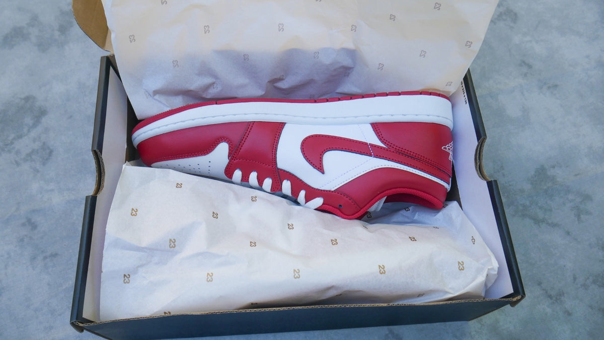 Nike Air Jordan 1 Low New Beginnings Cardinal Red 553558-166  Men's Size 12 New