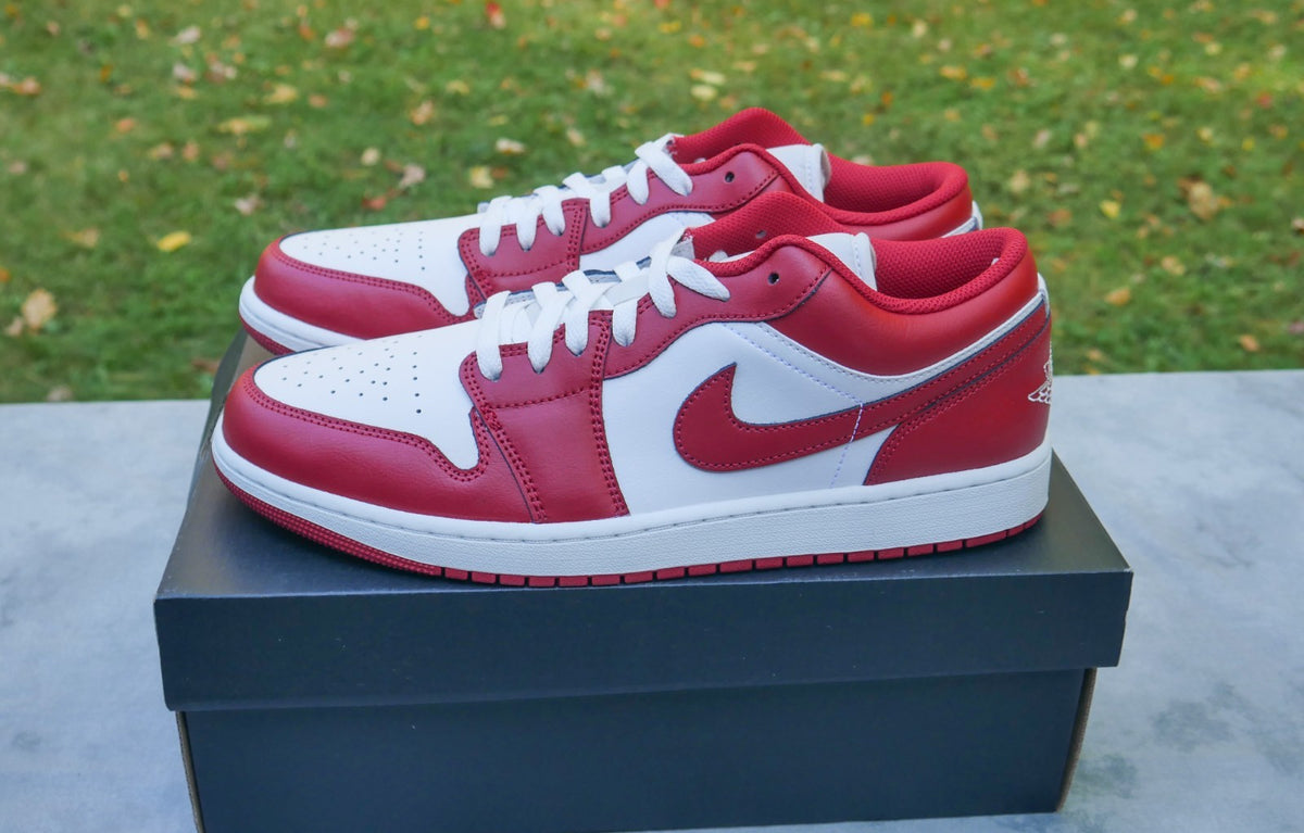 Nike Air Jordan 1 Low New Beginnings Cardinal Red 553558-166  Men's Size 12 New