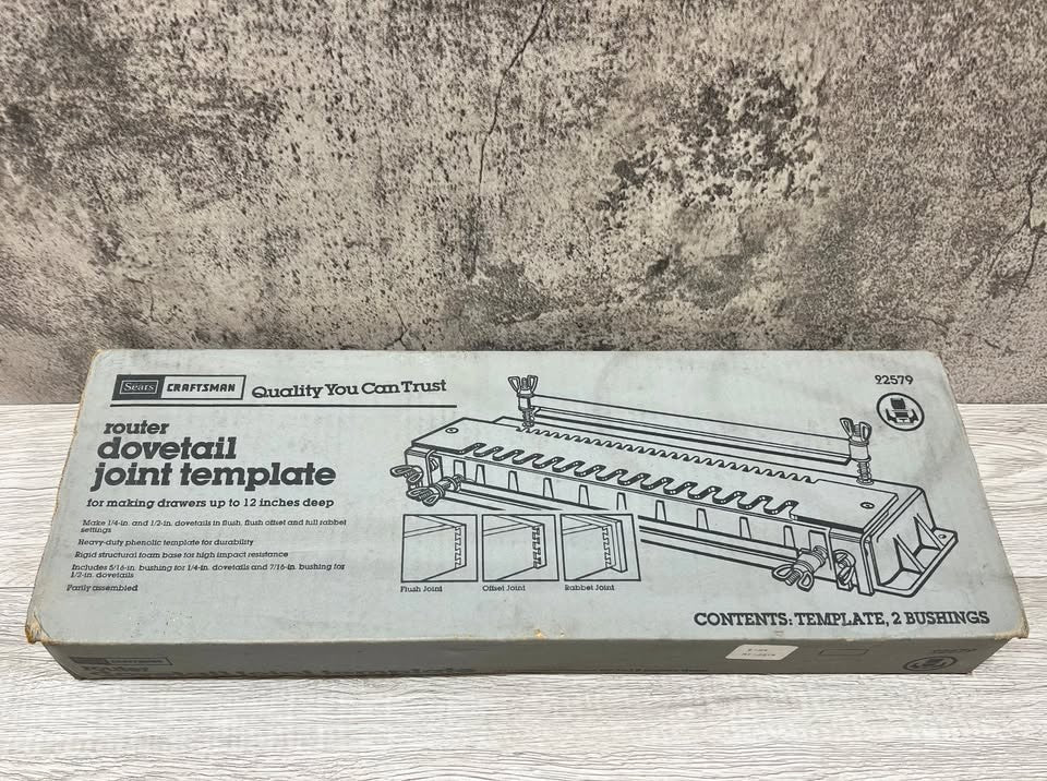 CRAFTSMAN Router Dovetail Joint Template Kit for Drawers 92579 USA