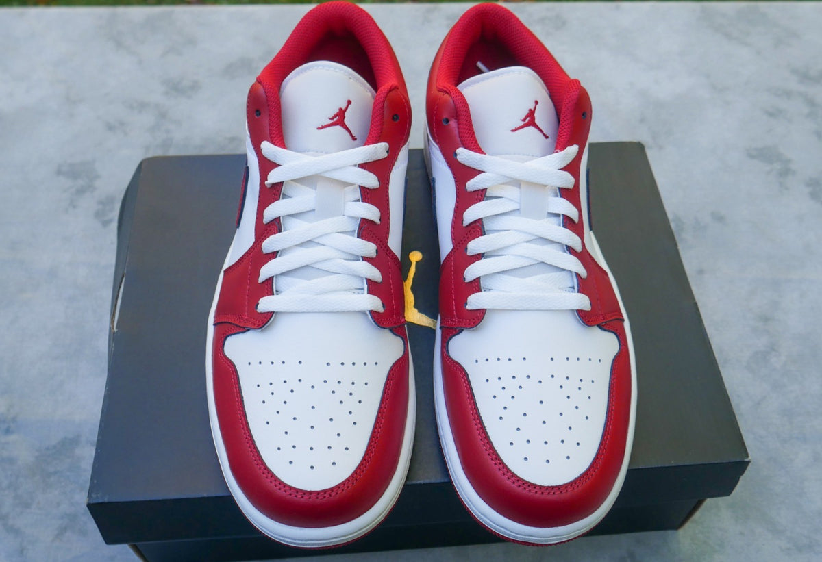 Nike Air Jordan 1 Low New Beginnings Cardinal Red 553558-166  Men's Size 12 New