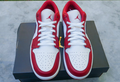 Nike Air Jordan 1 Low New Beginnings Cardinal Red 553558-166  Men's Size 12 New