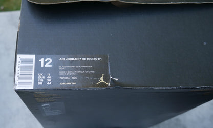 Nike Air Jordan 7 Retro 30th Barcelona Nights - Mens Size 12 (705350-007) W/box