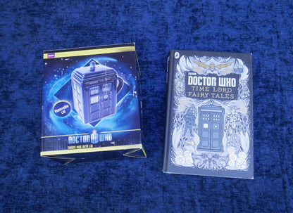 Doctor Who TARDIS Ceramic Mug With Lid NIB & Time Lord Fairy Tales Hardcover