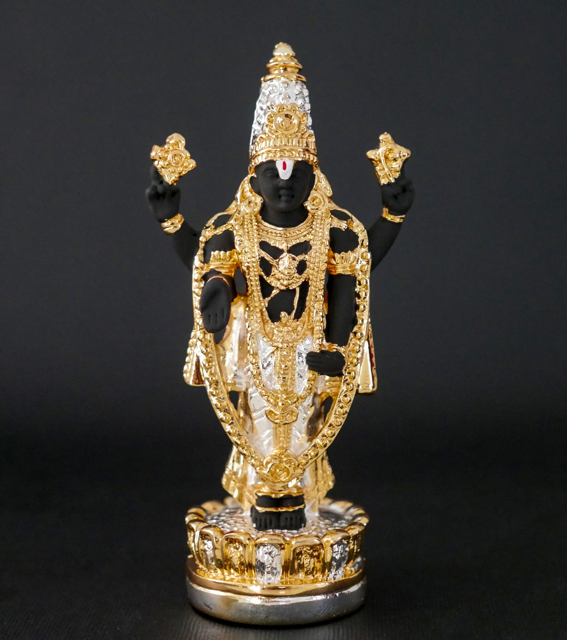 Gold Plated Lord Balaji Idol