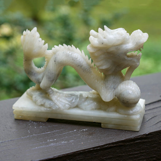 Chinese Carved Dragon Figurine