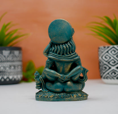 Tantric Buddha In Union Ganges Clay Handmade Lotus Yab Yum Statue 4"