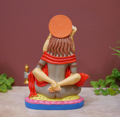 Shiva Shakti Statue | Tantric Union Ganges Clay Handmade Yab Yum Buddha Statue 8"