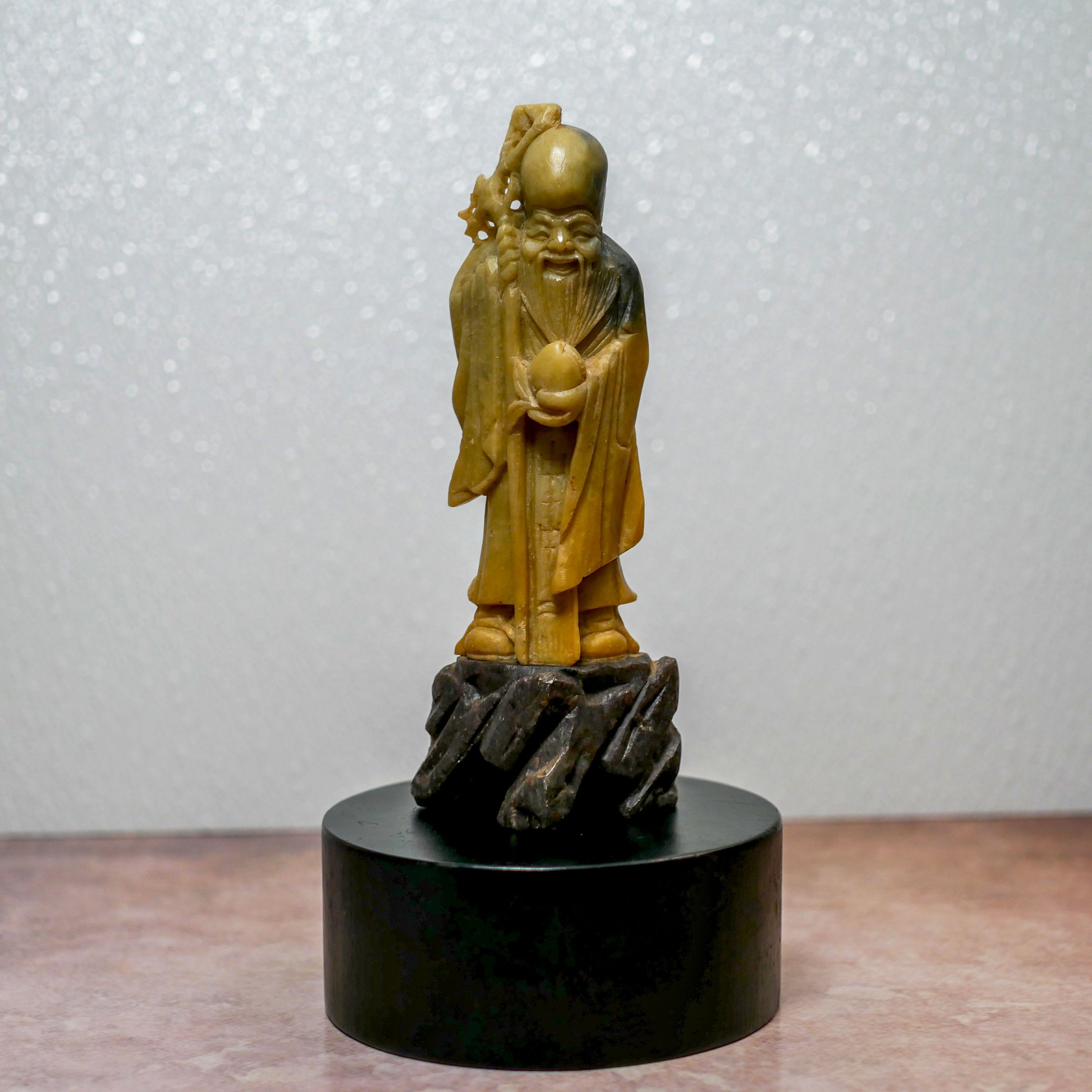 Vintage offers Chinese Carved Soapstone Figurine