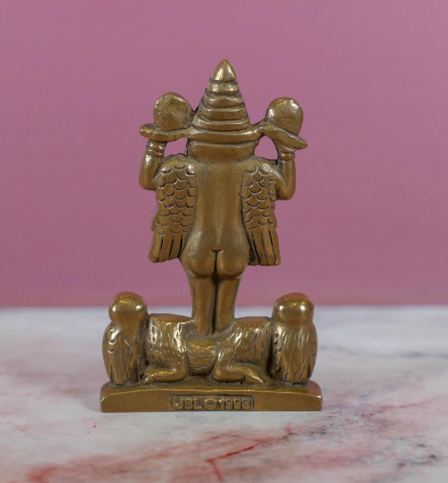 Lilith Statue Handmade | Miniature Pocket Deity Inanna Ishtar Cast Bronze - 3.25" Tall