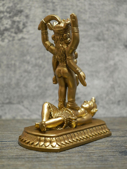 Kali Statue | Kali Hindu Goddess Kali Shiva Handmade Altar Statue 7.5"