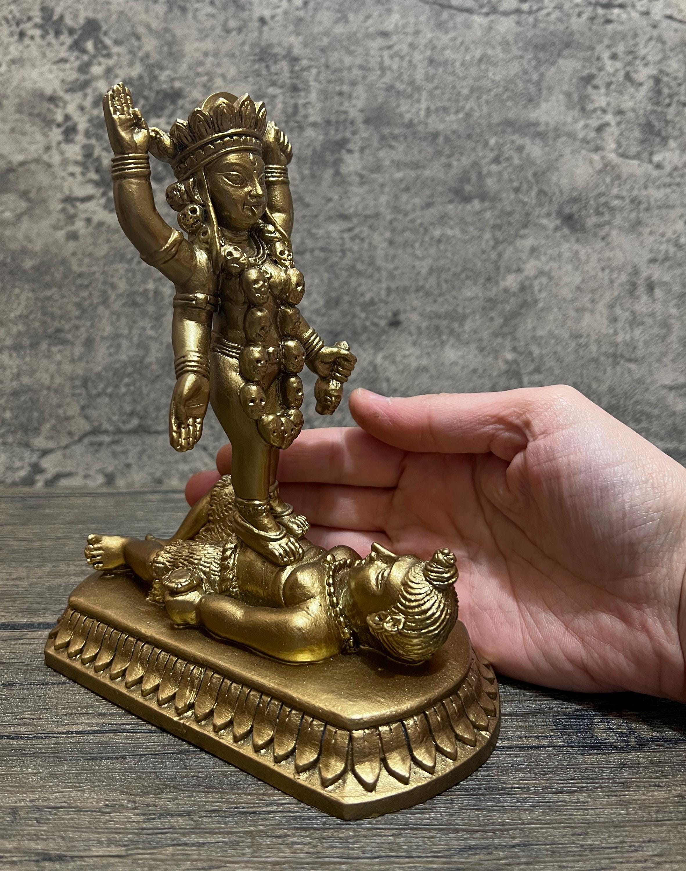 Kali Statue, Goddess Kali Statue, 7.5”, Parvati, Durga, Kalika Statue, Hindu goddess statue, Hindu Deities, Kali outlet with shiva, Indian arts