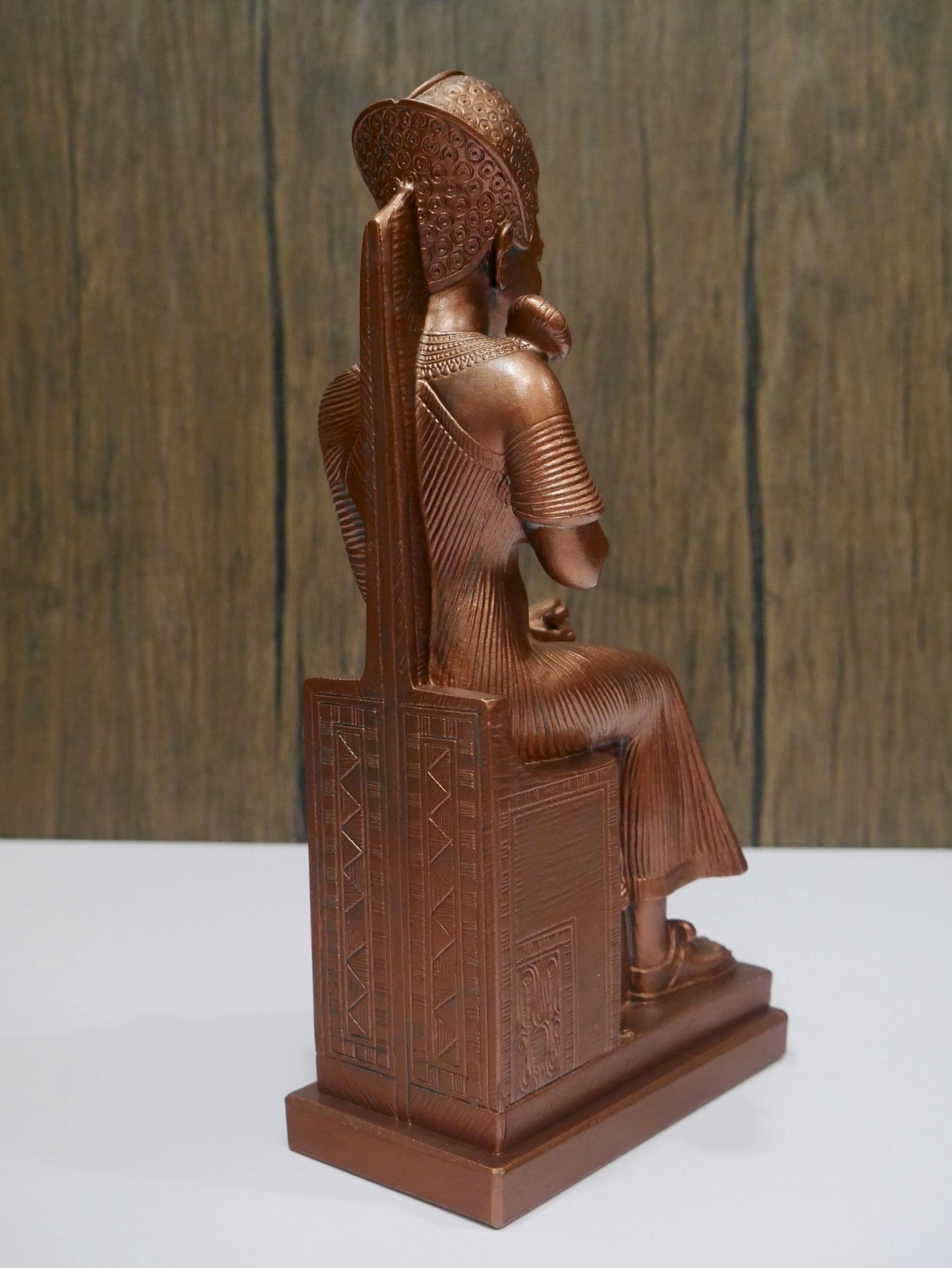 Vintage Sitting Ramses II Pharaoh of Egypt Statue | Egyptian Replica King  9"