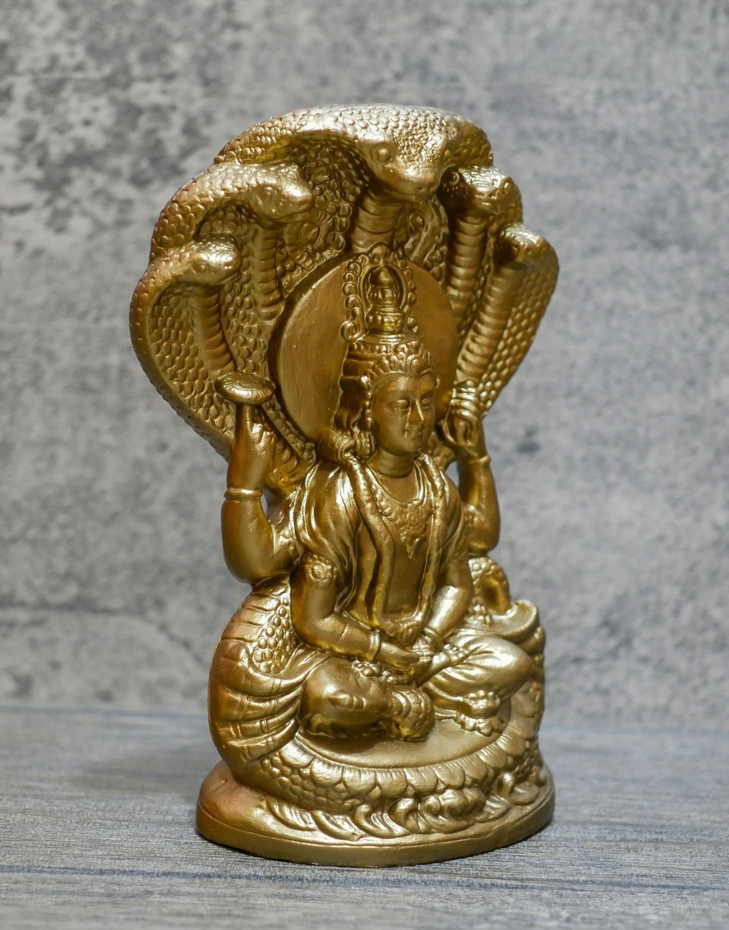 Lord Vishnu Statue | Ganges Clay Handmade HIndu God Vishnu Statue Idol -  7.5"