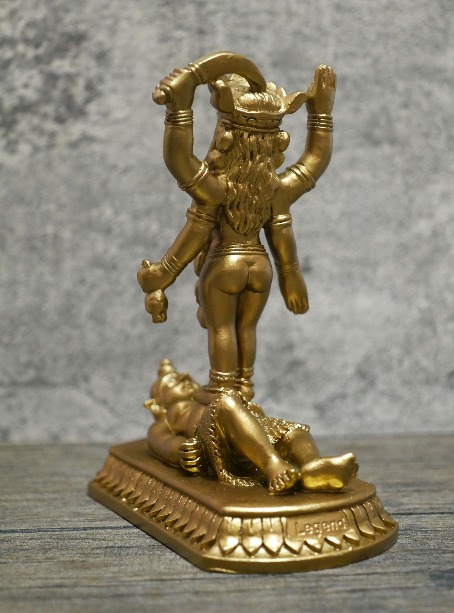 Kali Statue | Kali Hindu Goddess Kali Shiva Handmade Altar Statue 7.5"