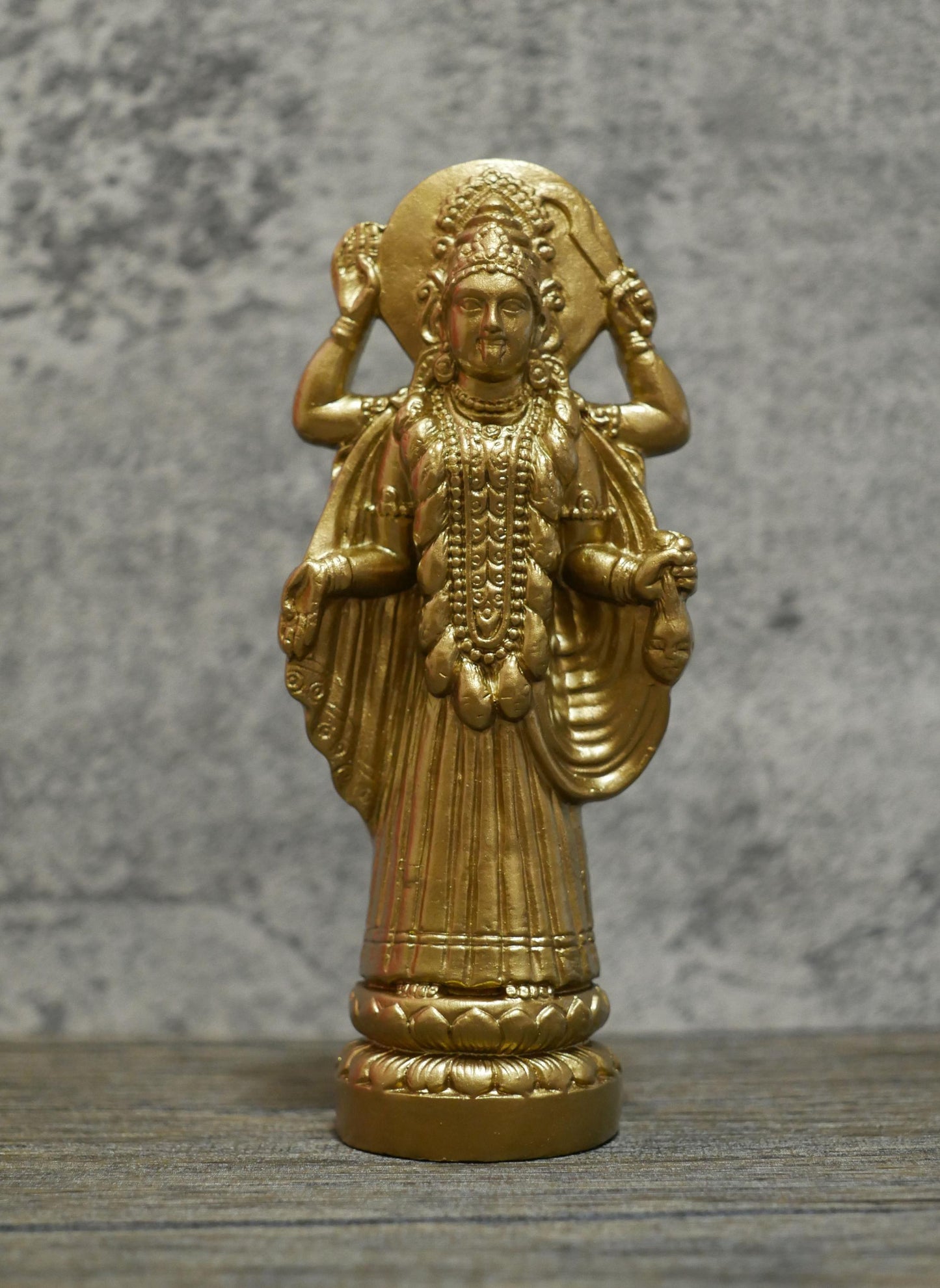 Kali Ma Goddess Statue | Handcrafted Clay Dakshineshwar Kali Idol - 6.5"