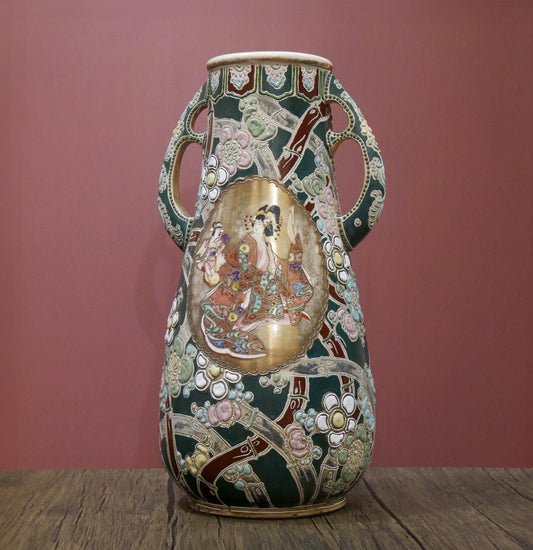 Nippon Moriage Japanese Vase