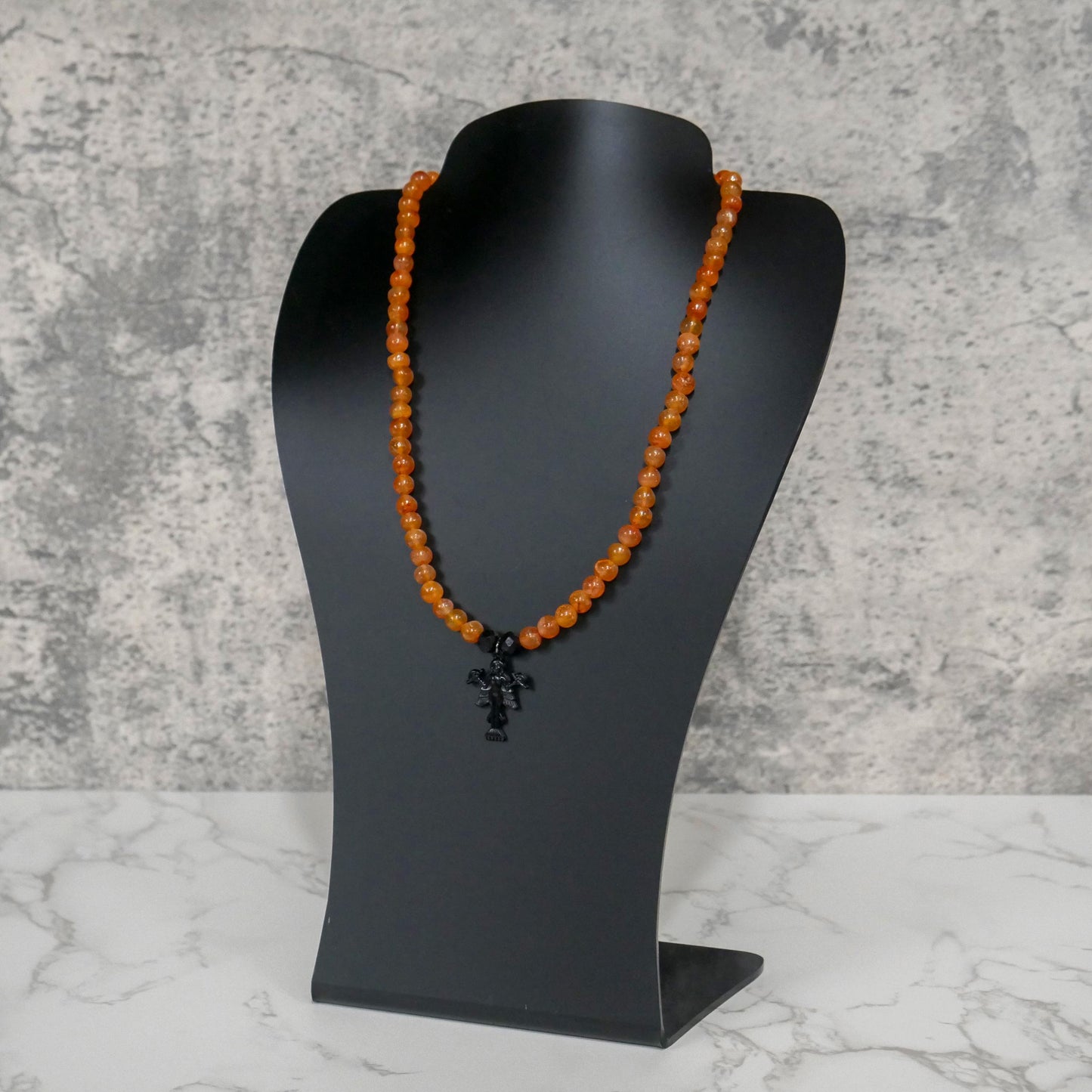 Goddess Ishtar Inanna Pendant Necklace | Handmade Carnelian Necklace Gift - 19"