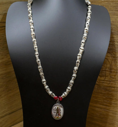 Kali Necklace | Handmade Unique Hindusim Goddess Kali Jewelry Gift - 20" Long