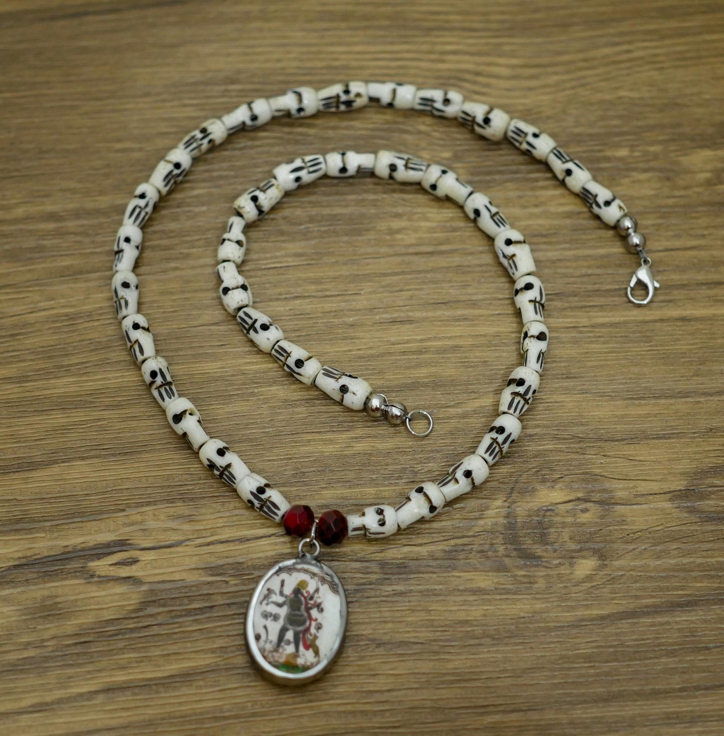 Kali Necklace | Handmade Unique Hindusim Goddess Kali Jewelry Gift - 20" Long