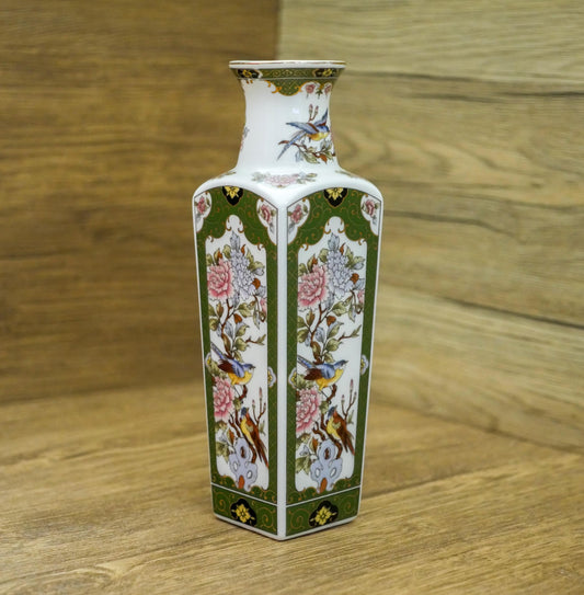 Vintage Arnart Imports Oriental Garden Japanese Porcelain Home Decoration Vase 8"